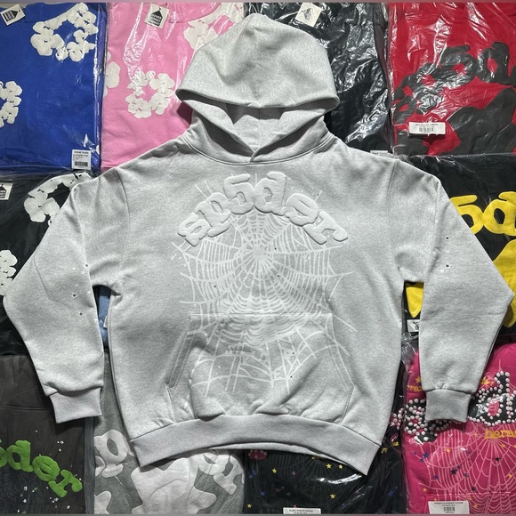 sp5derworldwide Other - Sp5der OG Web Hoodie ‘Heather Gray’